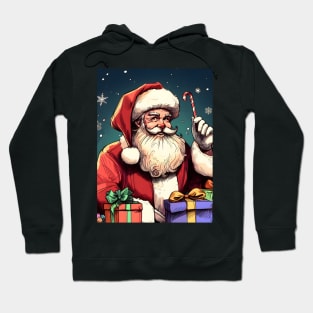 Captivating Christmas: Unleash Cheer with Unique Santa Claus Illustrations! Hoodie